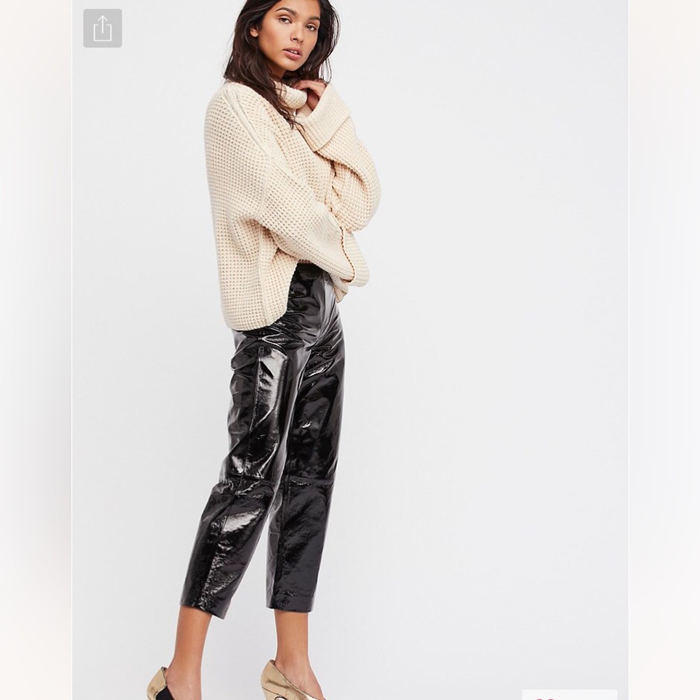 FP Patent Leather Crop Pant